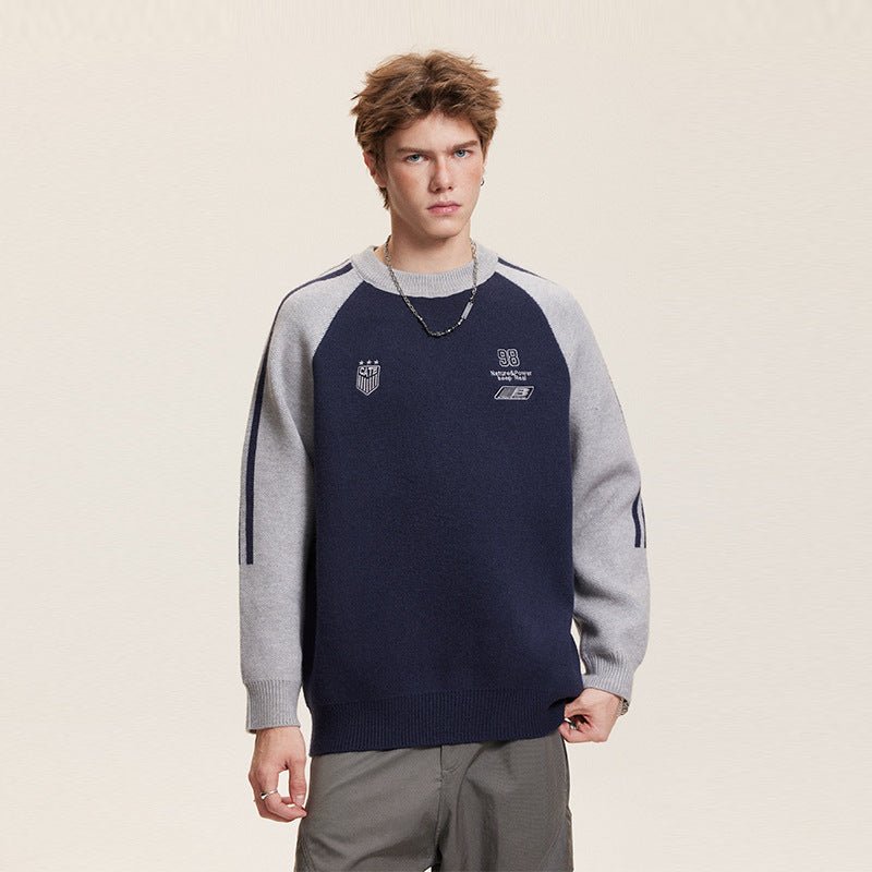 Vintage Colorblock Crewneck Sweater - COPPING THREADS - CATTEE