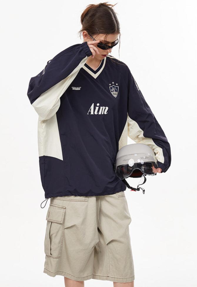 Vintage Colorblock Quick - Dry Jersey Long Sleeve Tee - COPPING THREADS - CHICISLAND