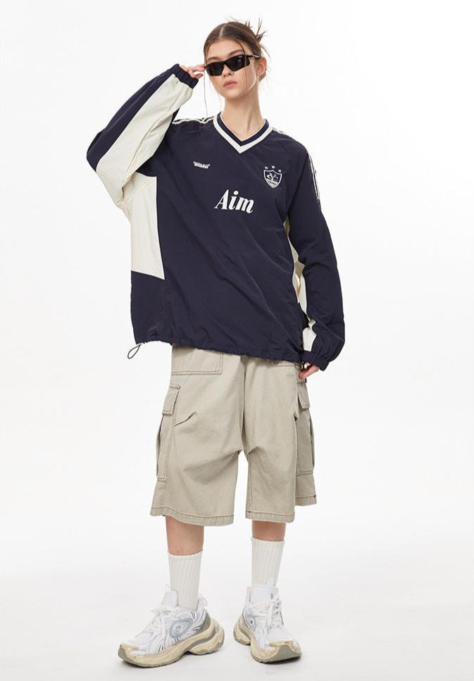 Vintage Colorblock Quick - Dry Jersey Long Sleeve Tee - COPPING THREADS - CHICISLAND