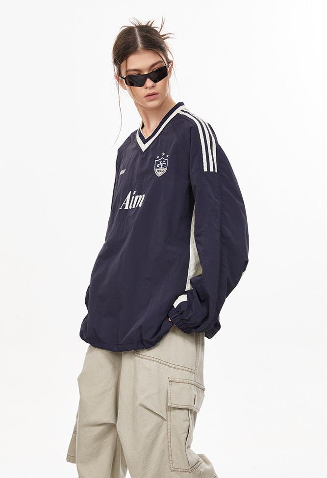 Vintage Colorblock Quick - Dry Jersey Long Sleeve Tee - COPPING THREADS - CHICISLAND