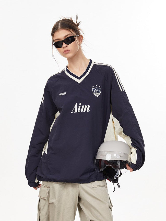 Vintage Colorblock Quick - Dry Jersey Long Sleeve Tee - COPPING THREADS - CHICISLAND Hover Image