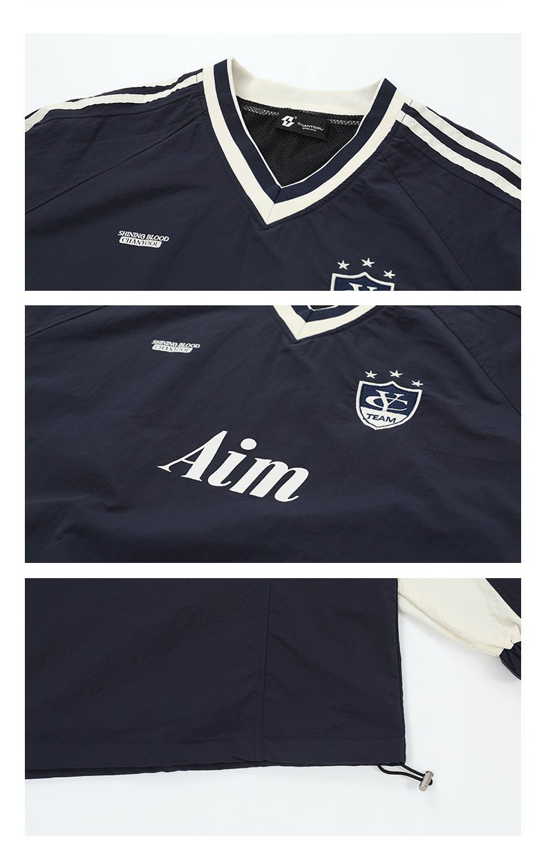Vintage Colorblock Quick - Dry Jersey Long Sleeve Tee - COPPING THREADS - CHICISLAND