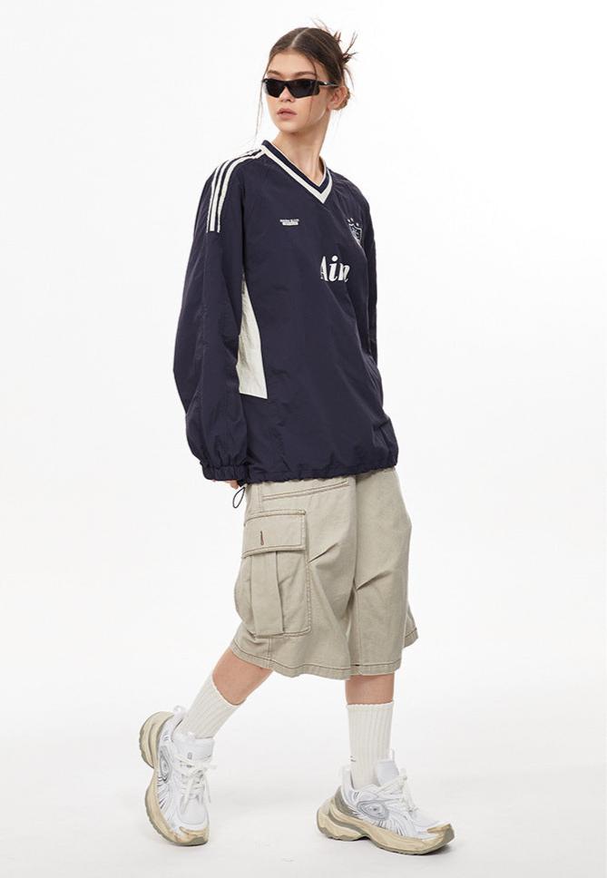 Vintage Colorblock Quick - Dry Jersey Long Sleeve Tee - COPPING THREADS - CHICISLAND