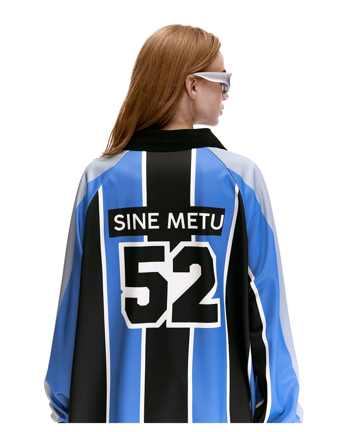 Jersey-Sweatshirt mit Vintage-Farbblockstreifen Zweitbild