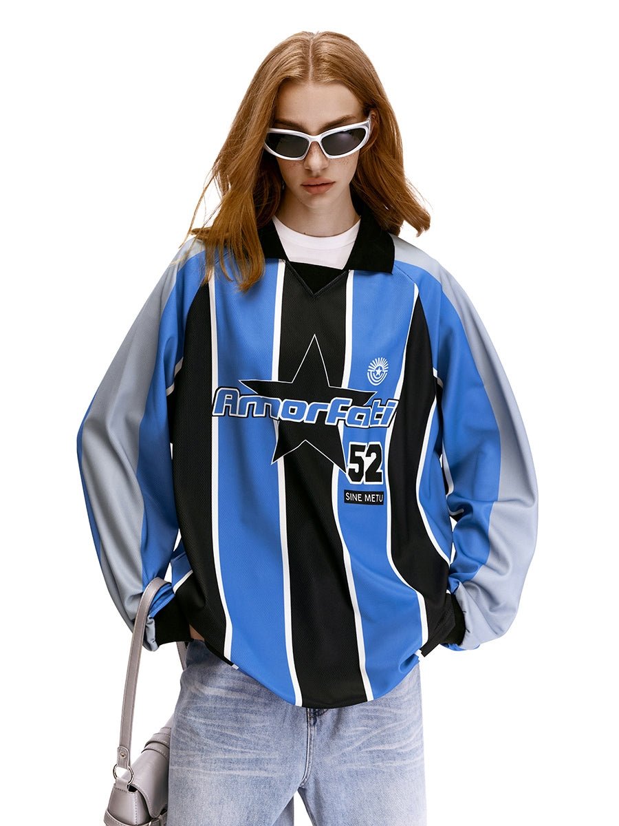 Vintage Colorblock Striped Jersey Sweatshirt - COPPING THREADS - CHICISLAND Hauptbild