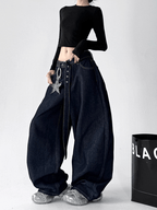 Vintage Contrast Pocket Wide - Leg Jeans - COPPING THREADS - CT Select