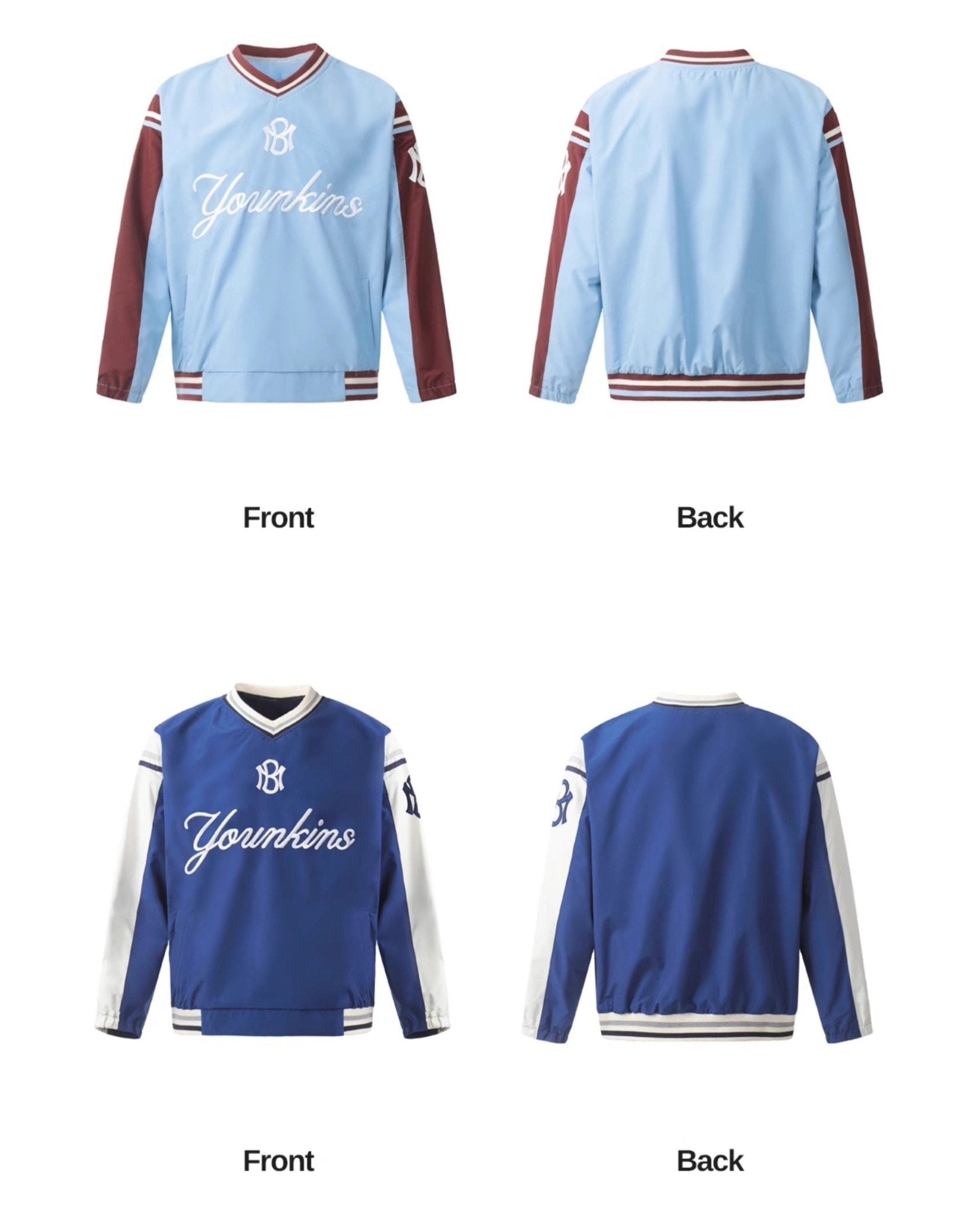 Vintage Contrast V - Neck Sweatshirt - COPPING THREADS - CT Select