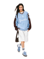 Vintage Contrast V - Neck Sweatshirt - COPPING THREADS - CT Select