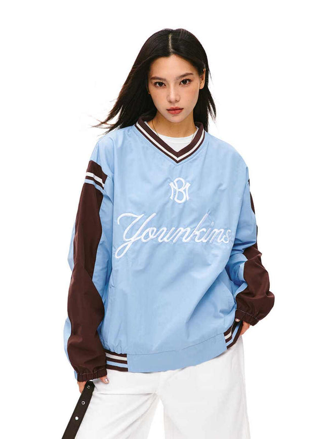 Vintage Contrast V - Neck Sweatshirt - COPPING THREADS - CT Select Hover Image