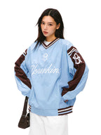 Vintage Contrast V - Neck Sweatshirt - COPPING THREADS - CT Select