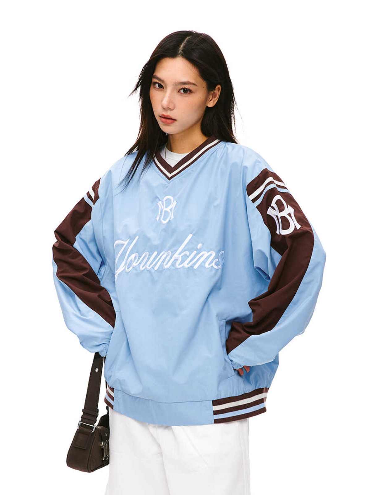 Vintage Contrast V - Neck Sweatshirt - COPPING THREADS - CT Select