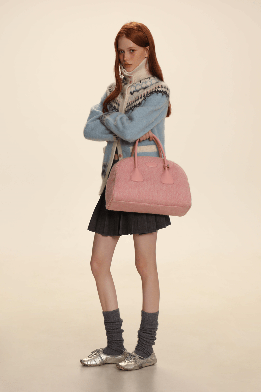 Vintage Cream Fair Isle Button - Up Cardigan Sweater - COPPING THREADS - MOROMORO