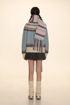 Vintage Cream Fair Isle Knit Crewneck Sweater - COPPING THREADS - MOROMORO