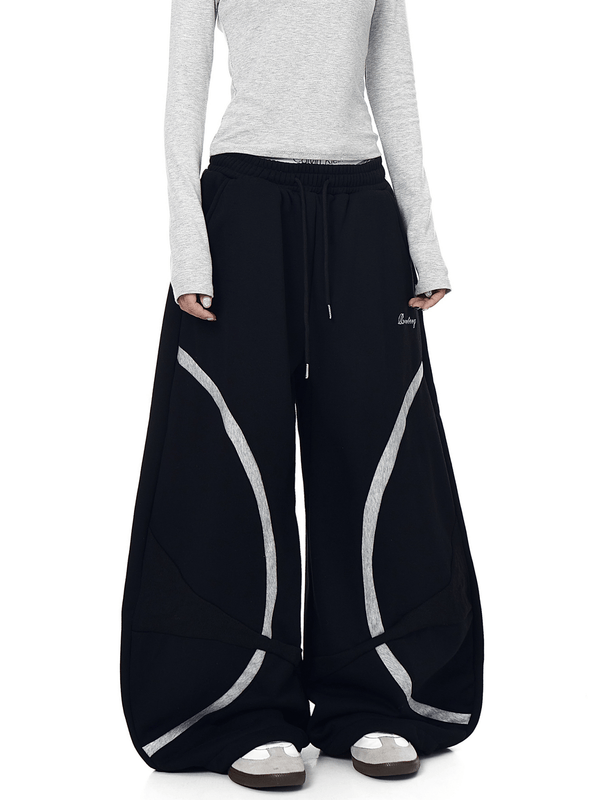 Vintage Curved Panel Wide - Leg Sweatpants - COPPING THREADS - CT Select