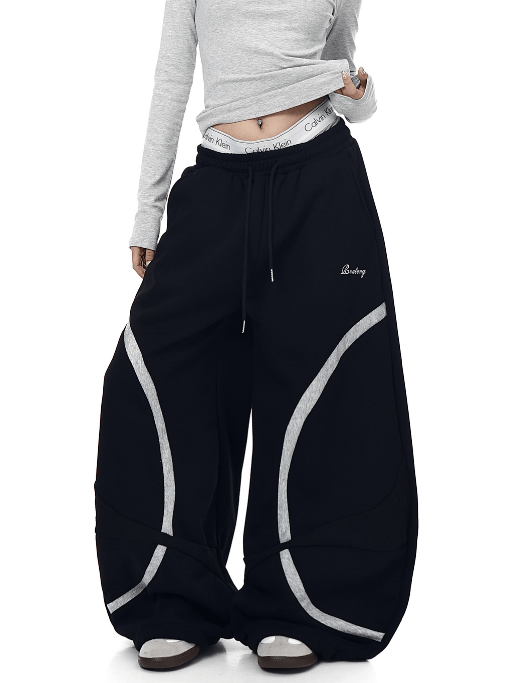 Vintage Curved Panel Wide - Leg Sweatpants - COPPING THREADS - CT Select