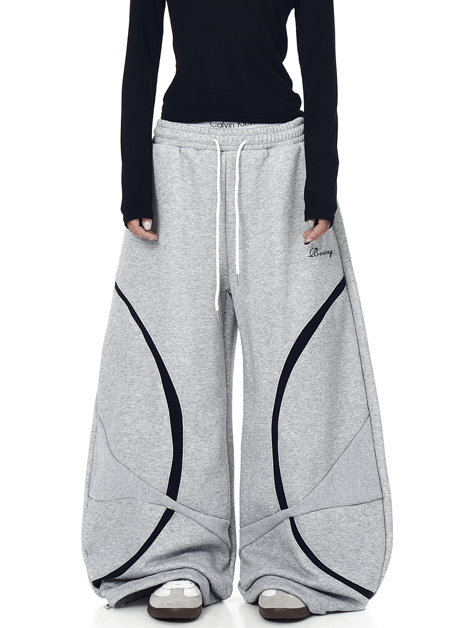 Vintage Curved Panel Wide - Leg Sweatpants - COPPING THREADS - CT Select