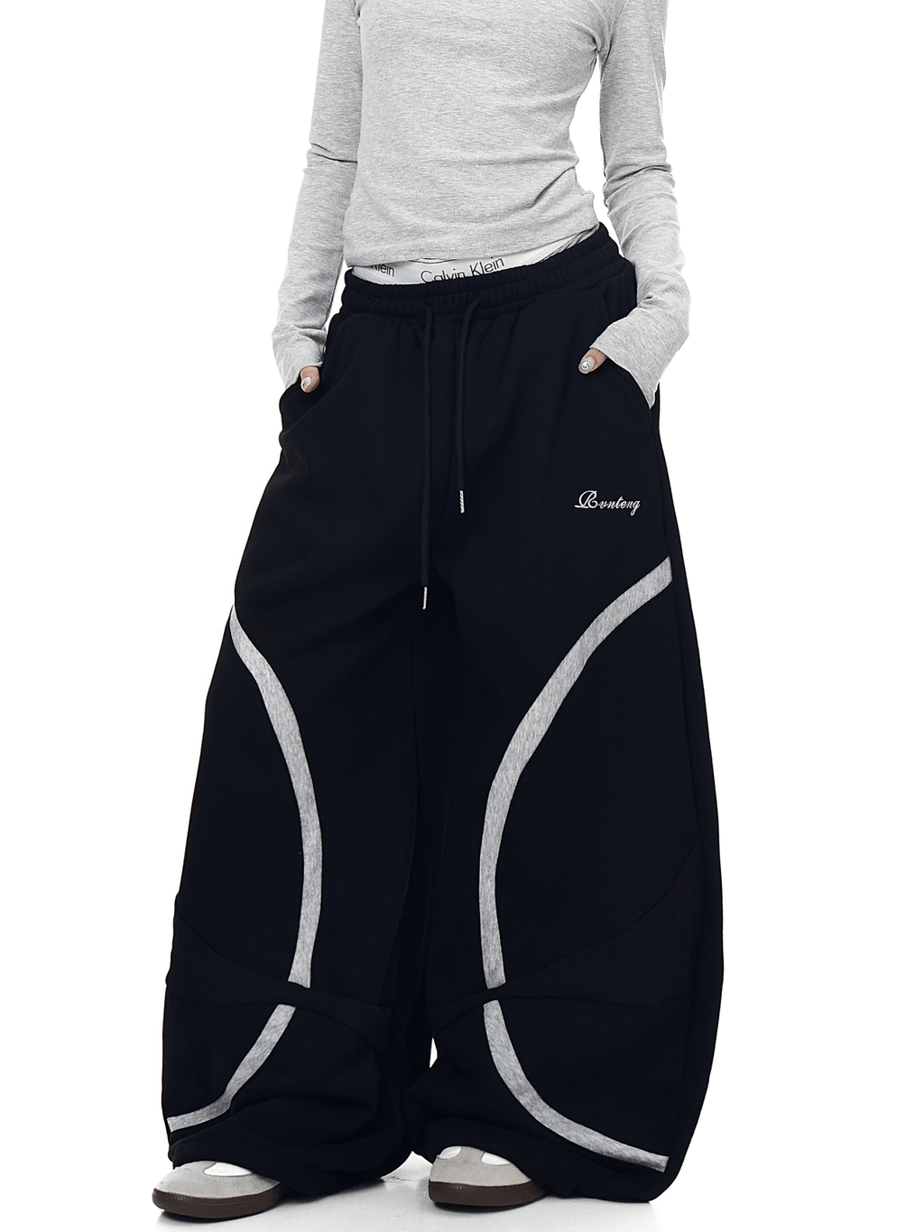 Vintage Curved Panel Wide - Leg Sweatpants - COPPING THREADS - CT Select