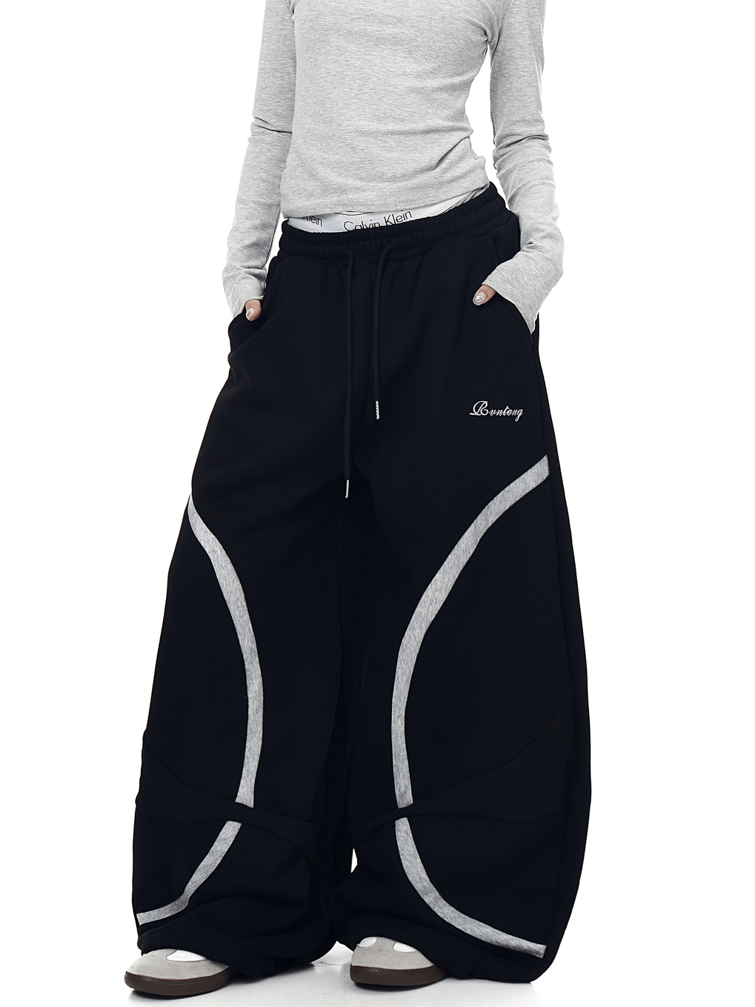 Vintage Curved Panel Wide - Leg Sweatpants - COPPING THREADS - CT Select