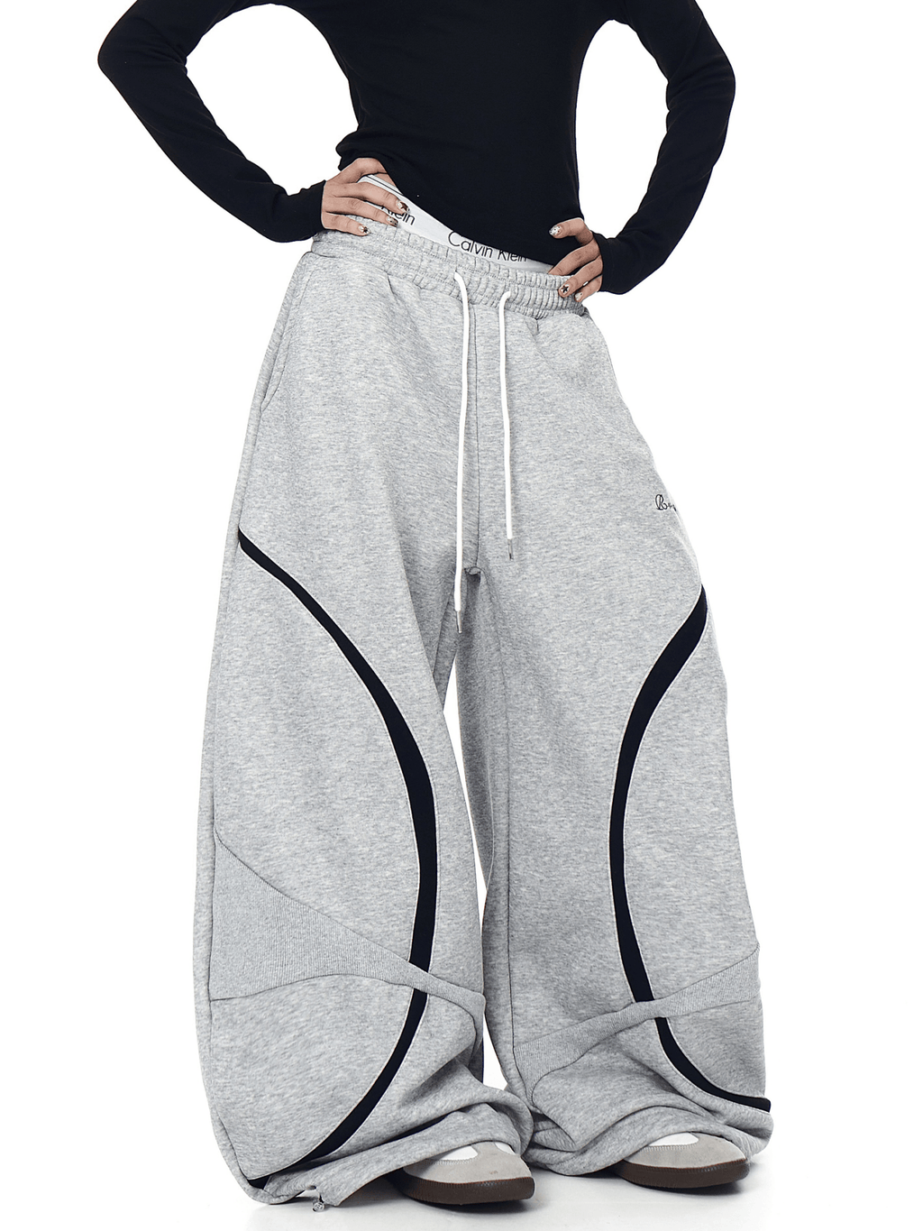 Vintage Curved Panel Wide - Leg Sweatpants - COPPING THREADS - CT Select