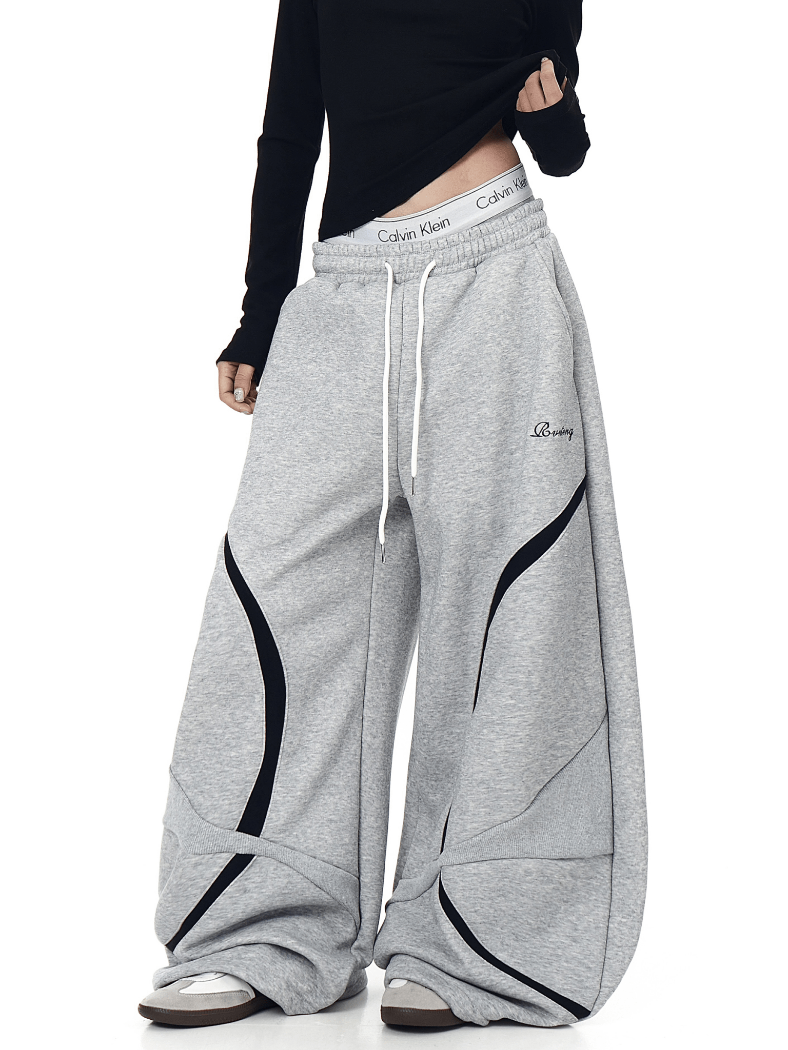 Vintage Curved Panel Wide - Leg Sweatpants - COPPING THREADS - CT Select