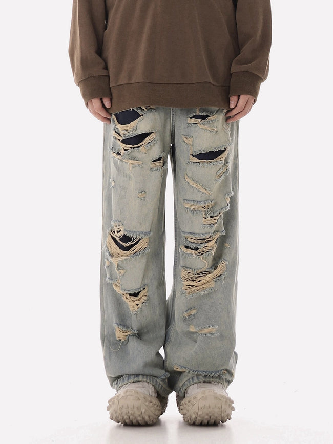 Vintage Cut - Out Ripped Denim - COPPING THREADS - CHICISLAND Hover Image
