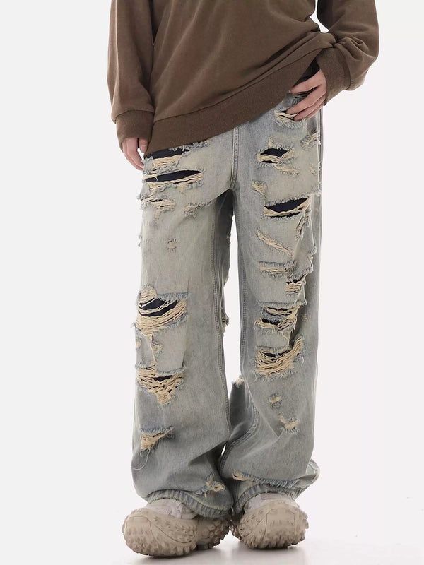 Vintage Cut - Out Ripped Denim - COPPING THREADS - CHICISLAND