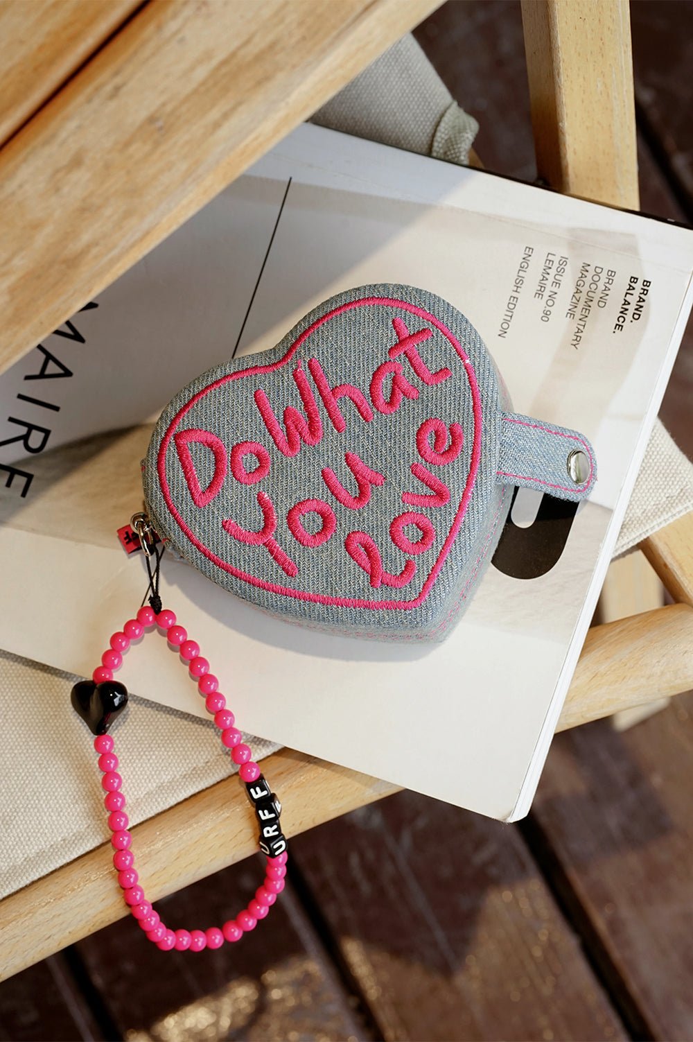 Vintage Denim Heart Cake Mini Jewelry Box - COPPING THREADS - CT Select