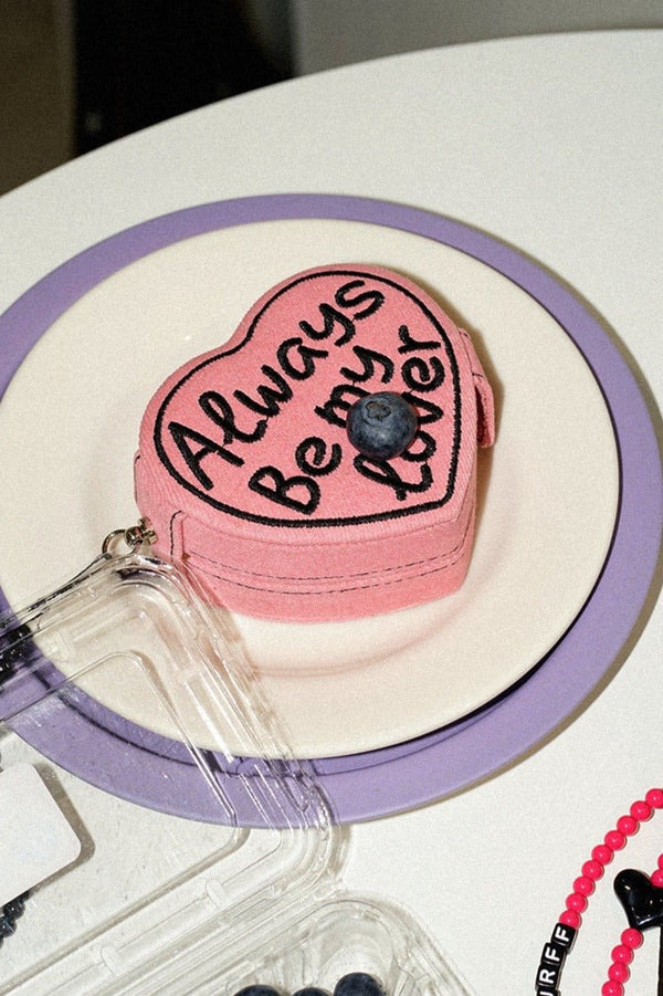 Vintage Denim Heart Cake Mini Jewelry Box - COPPING THREADS - CT Select
