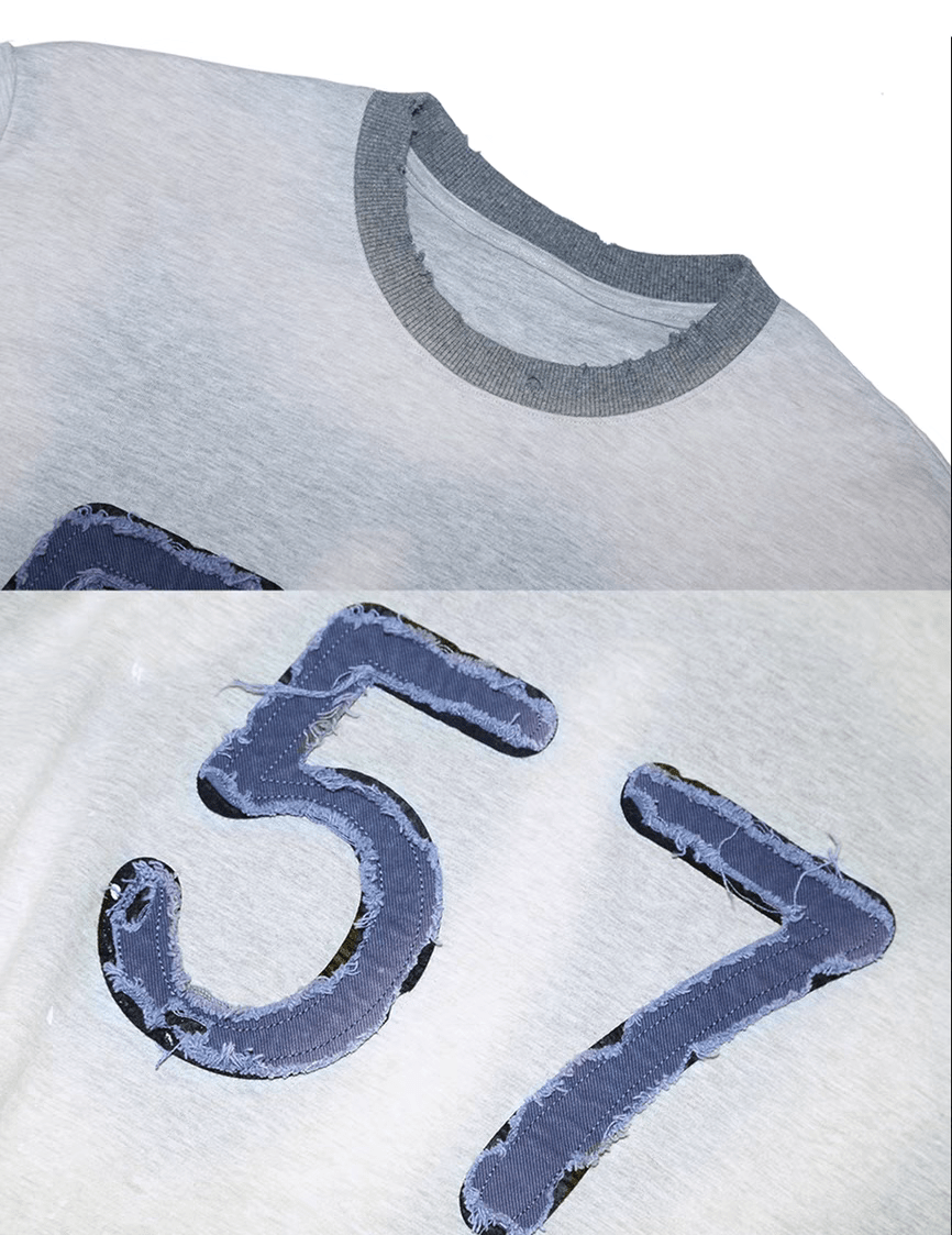 Vintage Distressed Camo Patchwork Layered Long Sleeve Tee - COPPING THREADS - TRECLUB