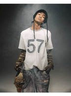 Vintage Distressed Camo Patchwork Layered Long Sleeve Tee - COPPING THREADS - TRECLUB