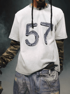 Vintage Distressed Camo Patchwork Layered Long Sleeve Tee - COPPING THREADS - TRECLUB