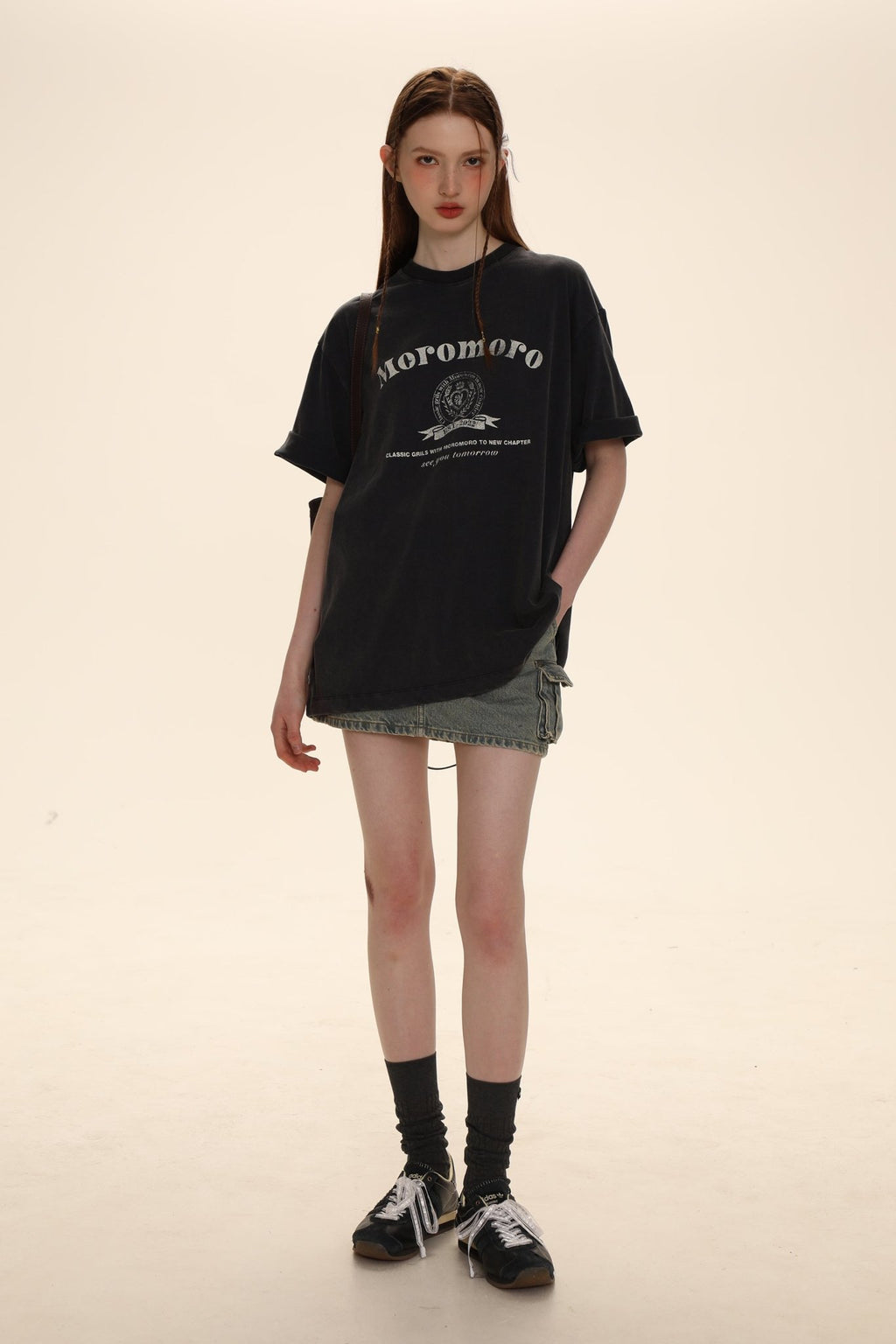 Vintage Distressed Logo Print Tee - COPPING THREADS - MOROMORO