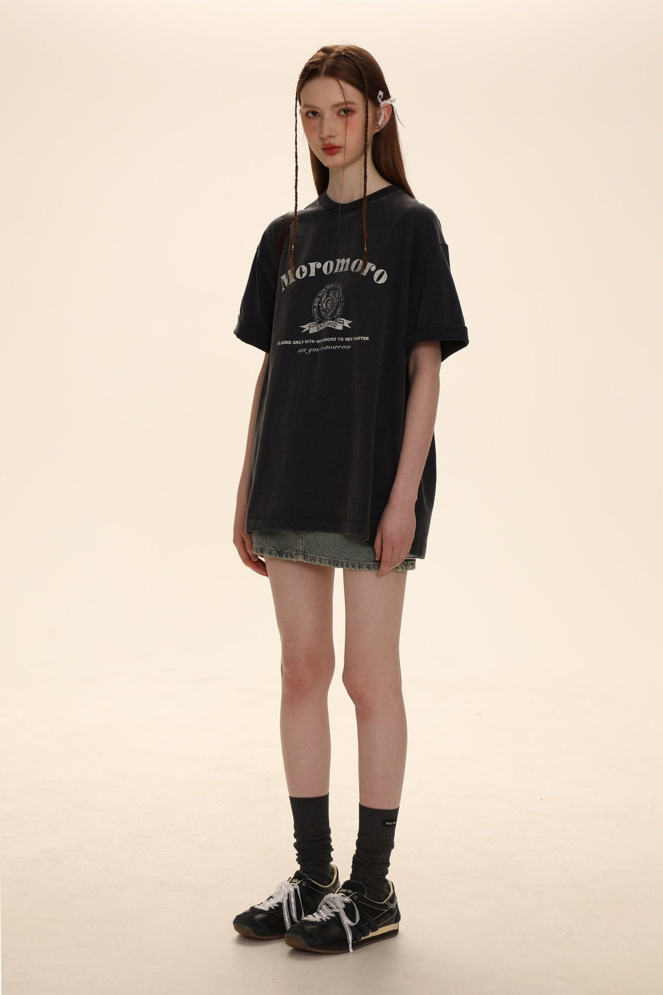 Vintage Distressed Logo Print Tee - COPPING THREADS - MOROMORO