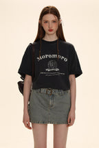 Vintage Distressed Logo Print Tee - COPPING THREADS - MOROMORO