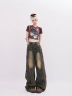 Vintage Distressed Patchwork Denim - COPPING THREADS - RAYOHOPP