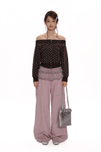 Vintage Distressed Star Print Off - Shoulder Sweatshirt - COPPING THREADS - MOROMORO