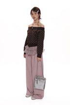 Vintage Distressed Star Print Off - Shoulder Sweatshirt - COPPING THREADS - MOROMORO