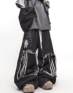 Vintage Distressed Stripe Patch Jeans - COPPING THREADS - CT Select