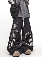 Vintage Distressed Stripe Patch Jeans - COPPING THREADS - CT Select