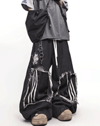 Vintage Distressed Stripe Patch Jeans - COPPING THREADS - CT Select