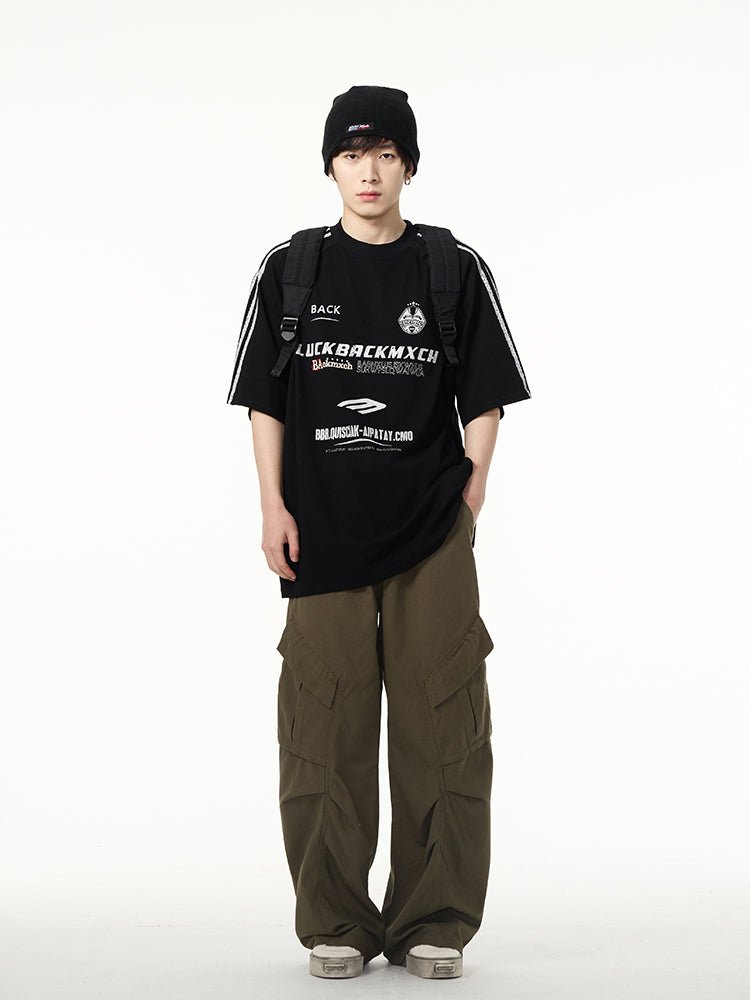 Vintage Distressed Stripe Sleeve Tee - COPPING THREADS - CT Select