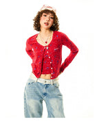 Vintage Ditsy Flower Print Cardigan Set - COPPING THREADS - YOUNG STAGE