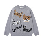 Vintage Dog Graphic Crewneck Pullover - COPPING THREADS - CHICISLAND