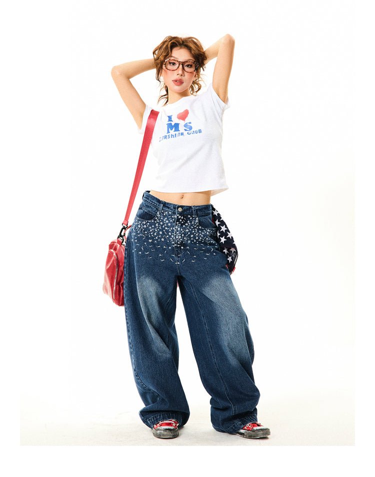 Vintage Embroidered Floral Denim - COPPING THREADS - YOUNG STAGE