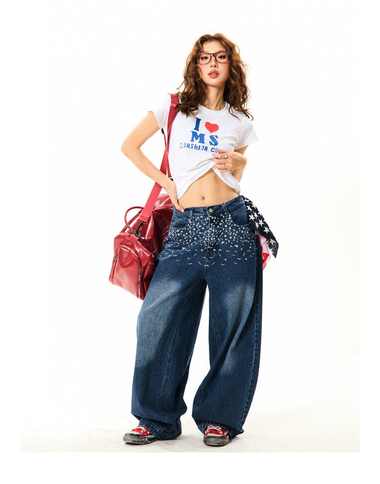 Vintage Embroidered Floral Denim - COPPING THREADS - YOUNG STAGE