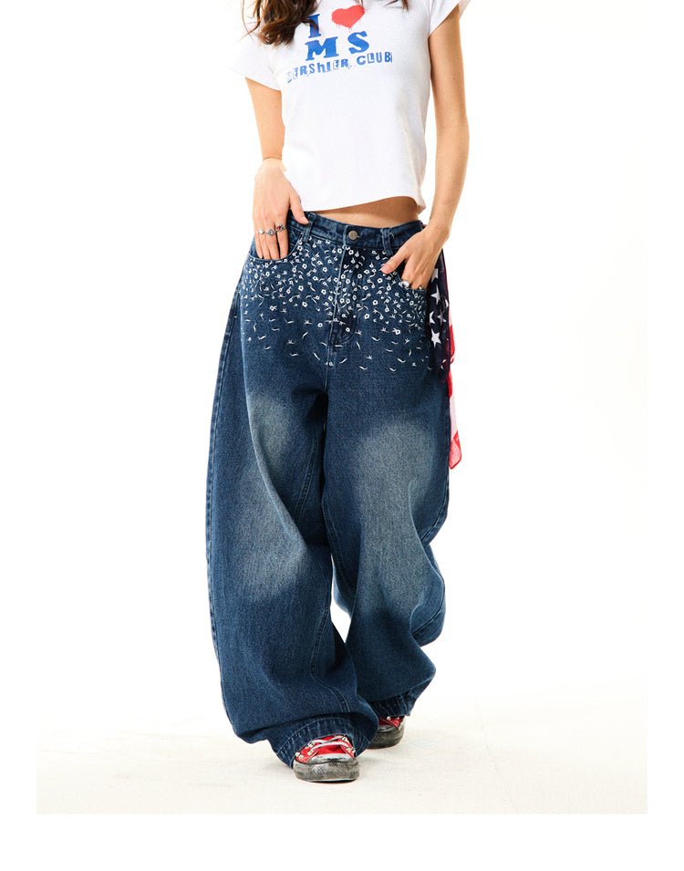 Vintage Embroidered Floral Denim - COPPING THREADS - YOUNG STAGE