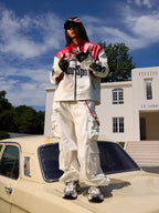 Vintage Embroidered Leather Racing Jacket - COPPING THREADS - Harsh and Cruel