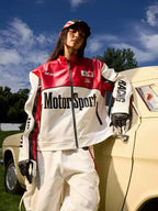 Vintage Embroidered Leather Racing Jacket - COPPING THREADS - Harsh and Cruel