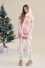 Vintage Fair Isle bow tie Pattern Cardigan Sweater - COPPING THREADS - SUNSETPARK