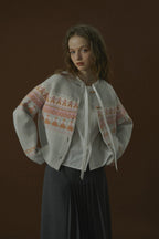 Vintage Fair Isle Dancing Figures Cardigan - COPPING THREADS - CHICISLAND